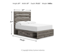 Load image into Gallery viewer, Graystorm - Panel Storage Bed