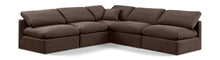 Load image into Gallery viewer, Indulge - Velvet 5 Piece Modular Corner Armless Sectional