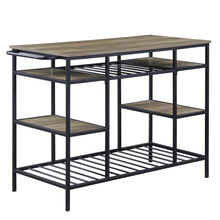 Load image into Gallery viewer, Lona - Kitchen Island - Rustic Oak / Black