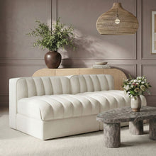 Load image into Gallery viewer, Rummi - Velvet Performance Fabric Upholstered 2 Piece Modular Armless Loveseat