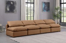 Load image into Gallery viewer, Indulge - Faux Leather 4 Seat Modular Armless Sofa