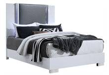 Load image into Gallery viewer, Ylime - Queen Bed With LED - Smooth White / Dark Gray