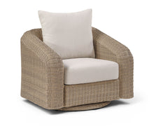 Load image into Gallery viewer, Seacrest - Olefin Water Resistant Fabric And Wicker Outdoor Patio Swivel Chair