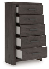 Load image into Gallery viewer, Prendonea - Five Drawer Chest - Charcoal