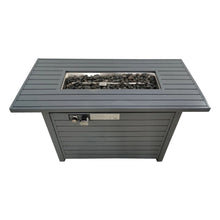 Load image into Gallery viewer, Propane Outdoor Fire Pit Table With Lid - Gray