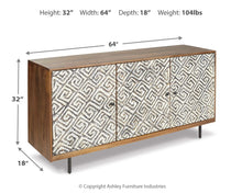 Load image into Gallery viewer, Kerrings - Accent Cabinet - Brown / Black / White