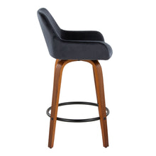 Load image into Gallery viewer, Daniella - Contemporary Fixed Height Counter Stool With Swivel With Round Footrest (Set of 2)