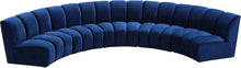 Load image into Gallery viewer, Infinity - 5 Piece Velvet Modular Sectional