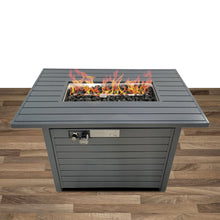 Load image into Gallery viewer, Outdoor Fire Pit Table With Lid, Durable Construction - Gray