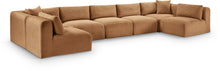 Load image into Gallery viewer, Shaggy - Fabric 7 Piece Modular U-Shaped Armless Sectional