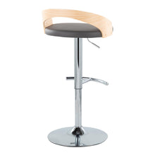 Load image into Gallery viewer, Grotto - Contemporary Adjustable Barstool, Swivel With Rounded T Footrest (Set of 2)
