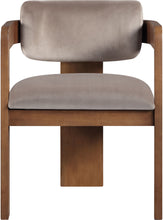 Load image into Gallery viewer, Sacha - Velvet Dining Chair With Brown Base (Set of 2)