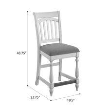 Load image into Gallery viewer, Slat Back Barstools (Set of 2) - Gray
