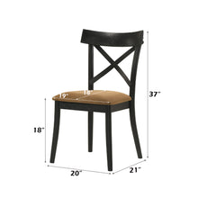 Load image into Gallery viewer, Hillary - Side Chair (Set of 2) - Black / Brown