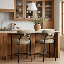 Load image into Gallery viewer, Serava - Vegan Leather Upholstered Bar Stool