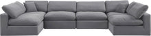 Load image into Gallery viewer, Comfy - 6 Piece Velvet Modular Armless Sectional