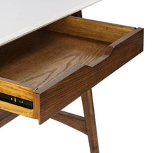 Load image into Gallery viewer, Parker - Desk With Storage Shelf - Off White / Pecan