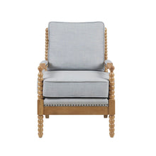 Load image into Gallery viewer, Arm Chair With Open Back Spindle Design, Padded Armrests