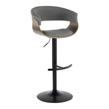 Load image into Gallery viewer, Vintage Mod - Mid Century Modern Adjustable Height Barstool With Swivel & Rounded T Footrest (Set of 2)