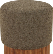 Load image into Gallery viewer, Veranda - Ottoman / Stool With Brown Base
