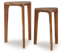 Load image into Gallery viewer, Brynnleigh - Accent Table Set (Set of 2) - Medium Brown