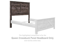 Load image into Gallery viewer, Wynnlow - Queen Crossbuck Panel HDBD - Gray