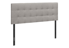 Load image into Gallery viewer, Queen Size, Bed Headboard Only, Upholstered, Durable Construction - Gray