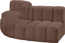 Load image into Gallery viewer, Arc - Faux Leather 5 Piece Modular Sofa