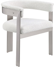 Load image into Gallery viewer, Romeo - Boucle Dining Chair With Silver Base (Set of 2)