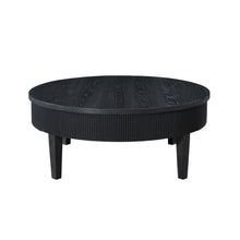 Load image into Gallery viewer, Tate - Round One Drawer Coffee Table - Black