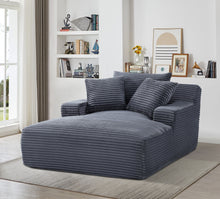 Load image into Gallery viewer, Cloudline - Oversized Chaise Lounge, Modern Comfy Couch With Full Foam Cushioning, Cozy Sleeper Sofabed