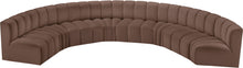 Load image into Gallery viewer, Arc - Faux Leather 8 Piece U-Shaped Modular Sofa
