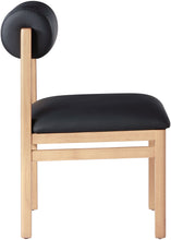 Load image into Gallery viewer, Roundhill - Faux Leather Dining Chair (Set of 2) - Natural Frame