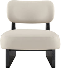 Load image into Gallery viewer, Vetra - Vegan Leather Upholstered Accent Chair - Taupe / Painted Black