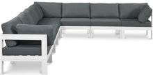 Load image into Gallery viewer, Nizuc - Outdoor Patio 8 Piece Modular Sectional With White Frame