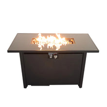 Load image into Gallery viewer, Rectangle Fire Pit, Fuel Versatility - Black