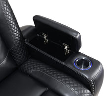 Load image into Gallery viewer, U92 - LED Power Reclining With Power Headrest Chair - Black