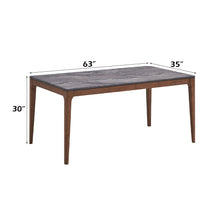 Load image into Gallery viewer, Bevis - Engineered Stone Top Dining Table - Walnut