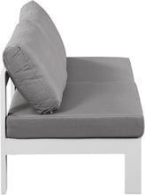 Load image into Gallery viewer, Nizuc - Outdoor Patio 2 Seat Armless Modular Sofa With White Frame