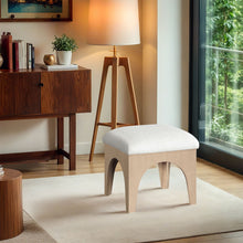 Load image into Gallery viewer, Lawson - Chenille Fabric Ottoman - Natural Base