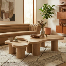 Load image into Gallery viewer, Cove - Oak Veneer And Solid Wood 2 Piece Coffee Table