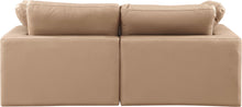 Load image into Gallery viewer, Comfy - Faux Leather Modular Sofa 2 Pieces - Tan