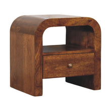 Load image into Gallery viewer, Darcy - Nightstand With Drawer And Open Shelf - Brown