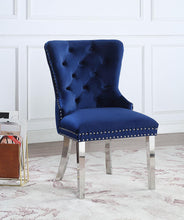 Load image into Gallery viewer, D2082 - Velvet Dining Side Chair With Chrome Legs (Set of 2)