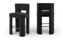 Load image into Gallery viewer, Zuno - Velvet Performance Fabric Upholstered Bar Stool (Set of 2)