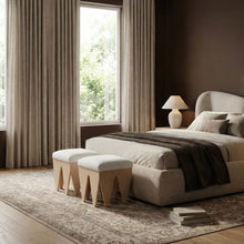 Load image into Gallery viewer, Altair - Fabric Bench - Light Brown Base