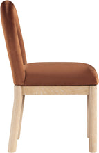 Load image into Gallery viewer, Conrad - Velvet Dining Chair With Natural Legs