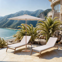Load image into Gallery viewer, Fiji - Aluminum Patio Umbrella With Round Teak Base