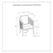 Load image into Gallery viewer, Parkside - Outdoor Conversation Chair (Set of 2) - Natural