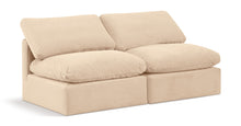 Load image into Gallery viewer, Indulge - Velvet 2 Seat Modular Armless Sofa